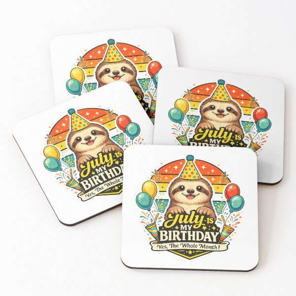 Item preview, Funny Sloth Birthday Hello summer cool designed and sold by QuiteOrbit.