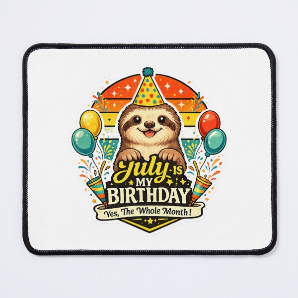 Item preview, Funny Sloth Birthday Hello summer cool designed and sold by QuiteOrbit.