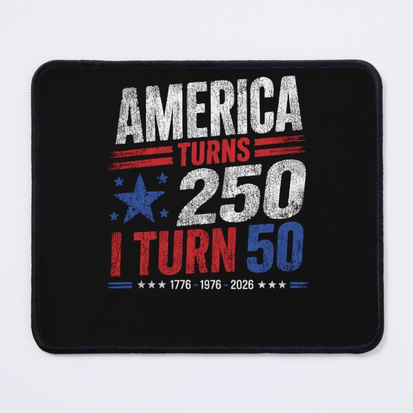 Item preview, America Turns 250 I Turn 50 Patriotic 50th Birthday 2026 designed and sold by HumansStuck12.