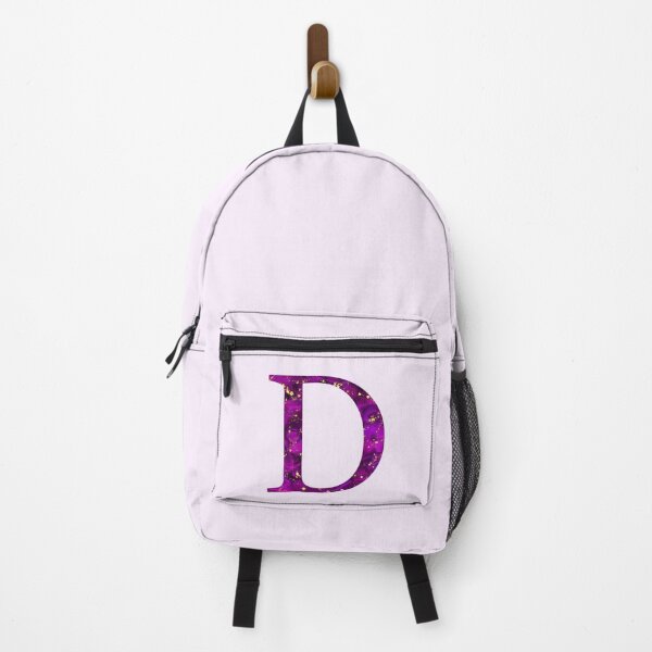 Item preview, Monogram letter D in pink color with gold accents, alcohol ink digital art designed and sold by SweetLilith.