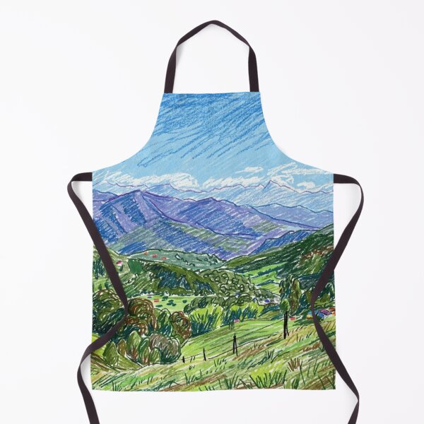 Item preview, Mountainous landscape with meadows and hills designed and sold by CristianCEB.