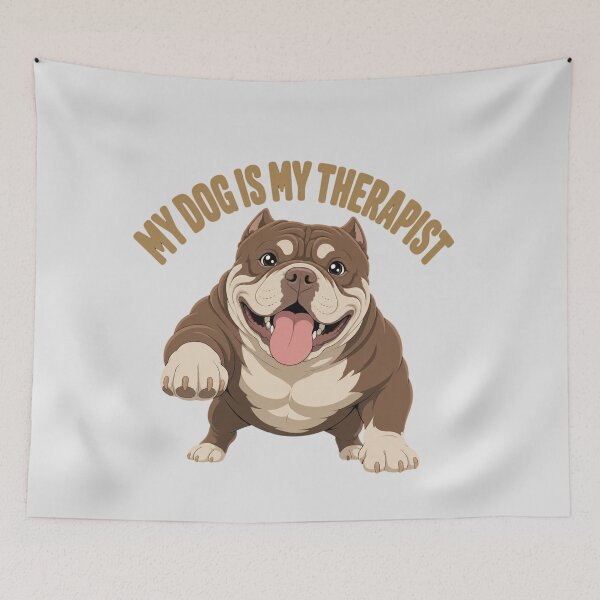 Item preview, My Dog Is My Therapist Funny Dog Lover  designed and sold by freshwear design.