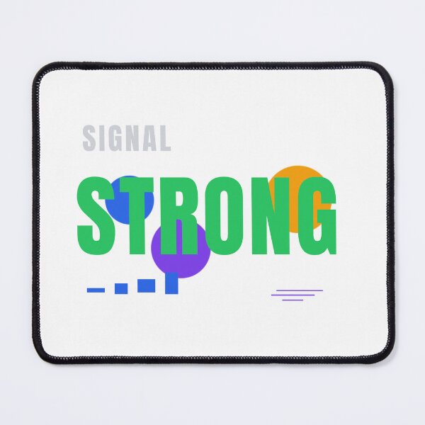 Item preview, Signal Strong – Modern Tech Typography Design designed and sold by HeartAndArtShop.