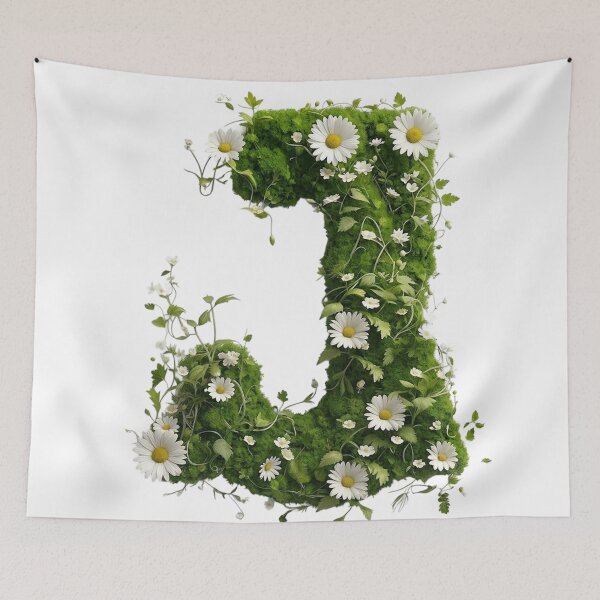 Item preview, Blooming Nature Letter J designed and sold by I-HERE.