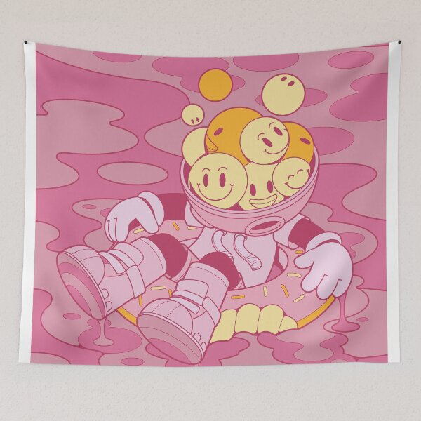 Item preview, Astronaut Floating In Pink Liquid Ripple Dream designed and sold by Lexkon Liu's art.