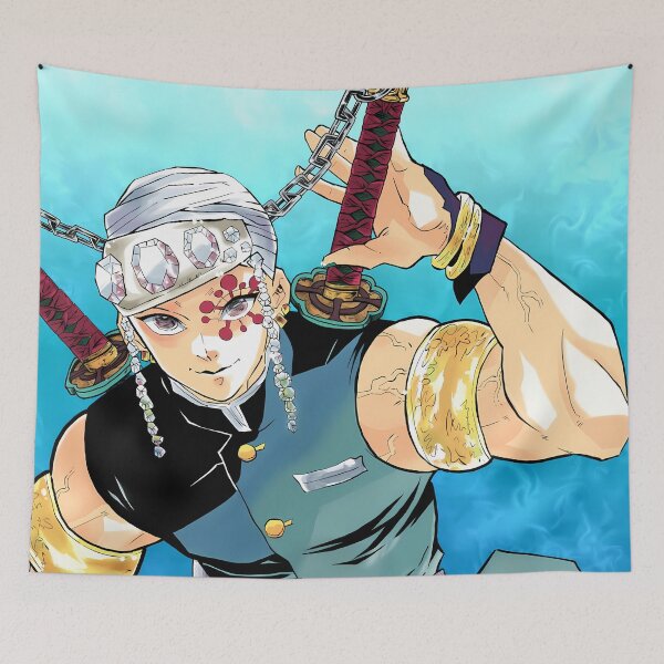 Item preview, Tengen Uzui Demon Slayer Bright Sky Heroic Pose designed and sold by justnickthings.
