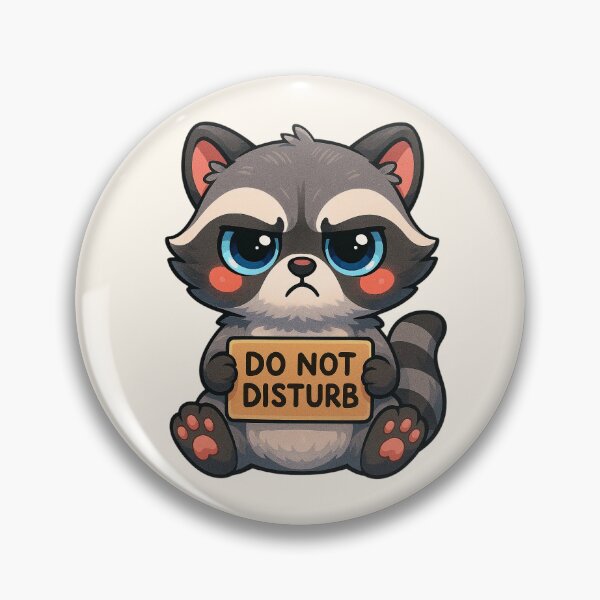 Item preview, Cute Do Not Disturb Raccoon, Funny Introvert Design designed and sold by SweetLilith.