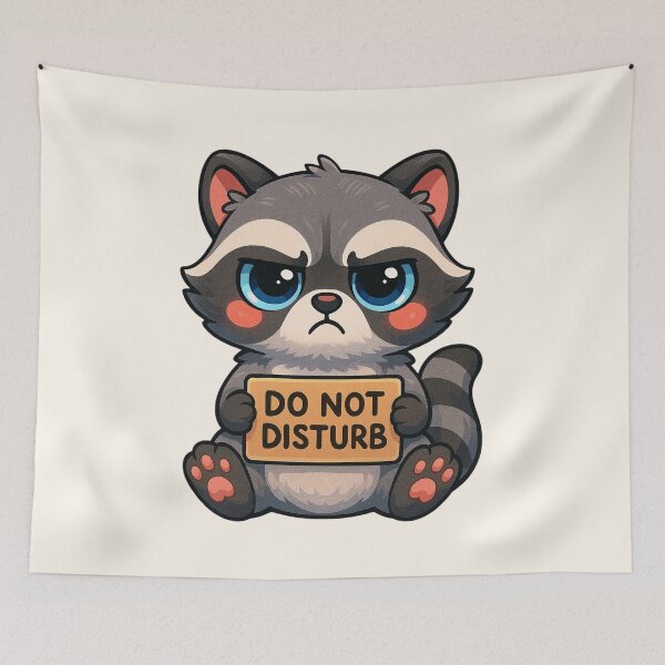 Item preview, Cute Do Not Disturb Raccoon, Funny Introvert Design designed and sold by SweetLilith.