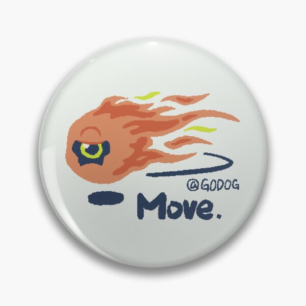 Item preview, Figa the Fireball – Move | One-Eyed Creature designed and sold by @GODOG.
