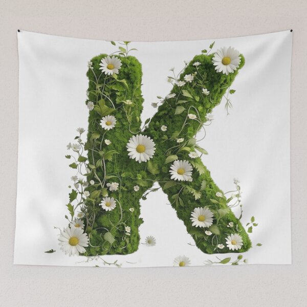 Item preview, Blooming Nature Letter K designed and sold by I-HERE.