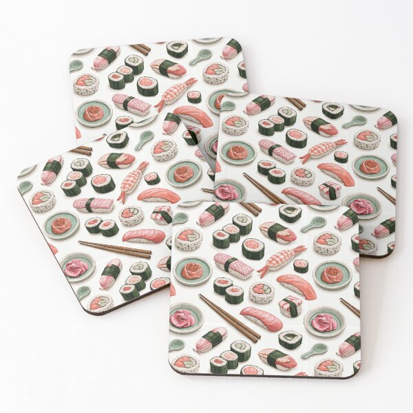 Item preview, Sushi Seamless Pattern designed and sold by MadcapPrints.