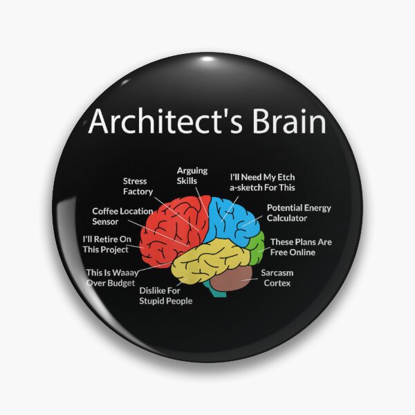 Item preview, Architect Brain Funny designed and sold by goombi-creative.