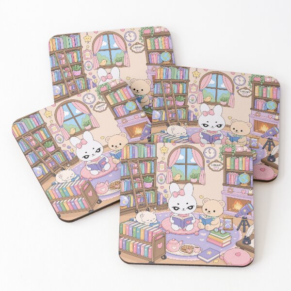 Item preview, Kawaii Cozy Library Reading Time designed and sold by kokoriiland.