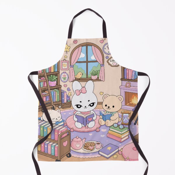 Item preview, Kawaii Cozy Library Reading Time designed and sold by kokoriiland.