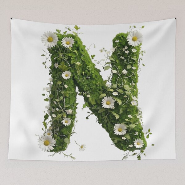 Item preview, Blooming Nature Letter N designed and sold by I-HERE.