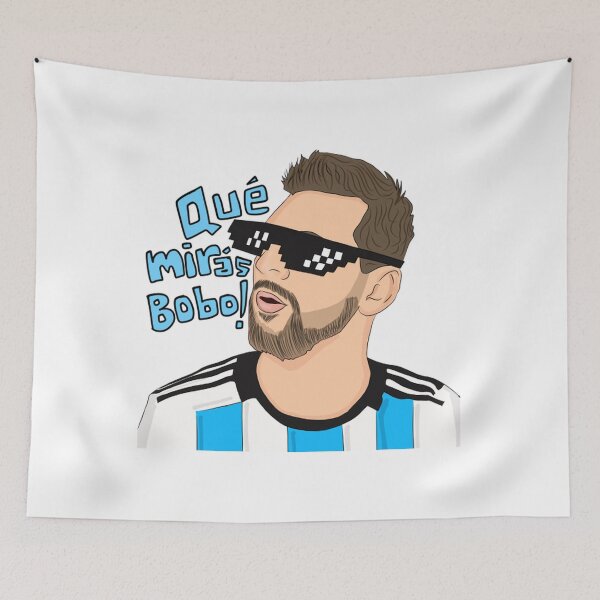 Item preview, Messi Que Miras Bobo Argentina Football Meme Design designed and sold by SaryaSmyth19.