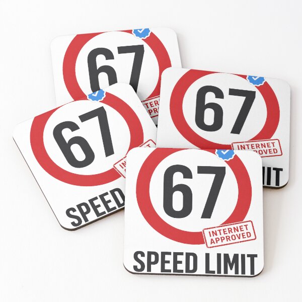 Item preview, 67 Speed Limit Only Legends Meme designed and sold by IvoryArtDesign.