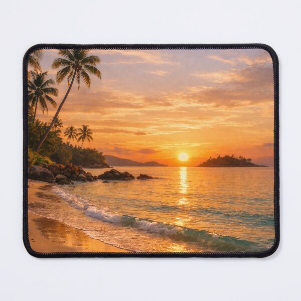 Item preview, Tropical Island Beach Sunset designed and sold by jaynerushton.