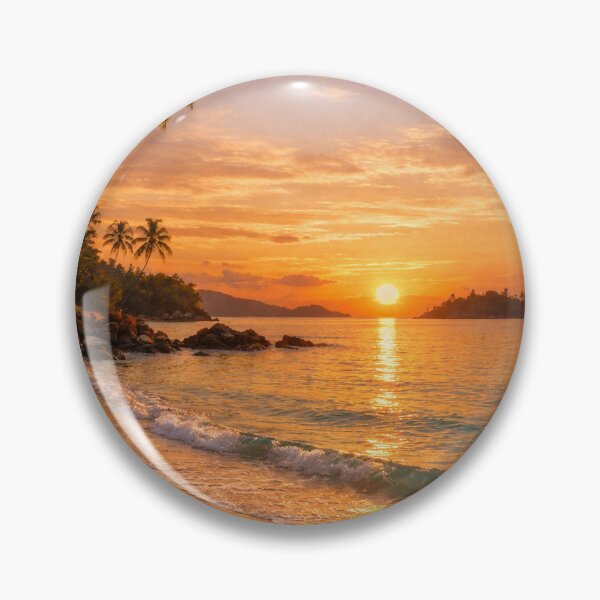 Item preview, Tropical Island Beach Sunset designed and sold by jaynerushton.