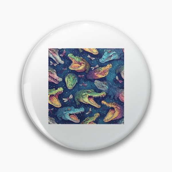 Item preview, Colorful Alligators And Dragonflies Pattern designed and sold by ocieschulist.