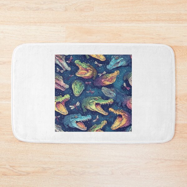 Item preview, Colorful Alligators And Dragonflies Pattern designed and sold by ocieschulist.