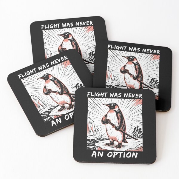 Item preview, Flight was Never an Option Penguin designed and sold by suhairee-studio.