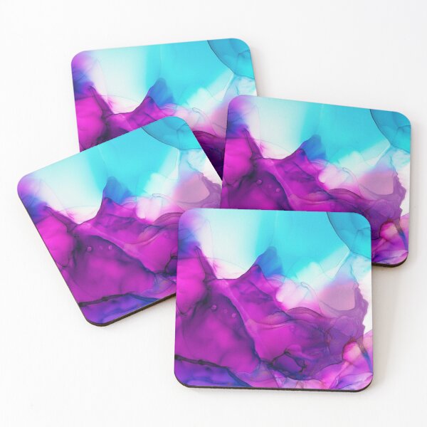 Item preview,  purple and  Blue Flowing Abstract Painting designed and sold by Differenceee.