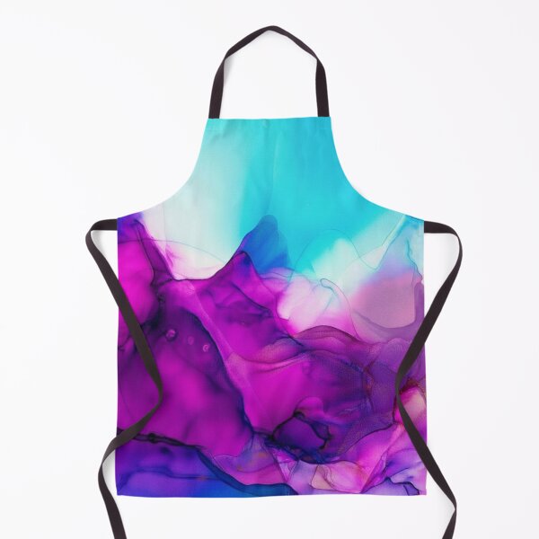 Item preview, purple and Blue Flowing Abstract Painting designed and sold by Differenceee.
