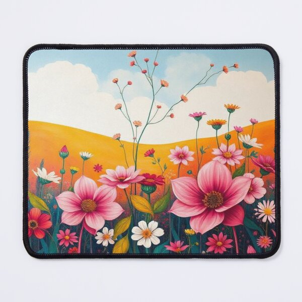 Item preview, Floral Minimalist Landscape Painting designed and sold by AllAroundArtist.