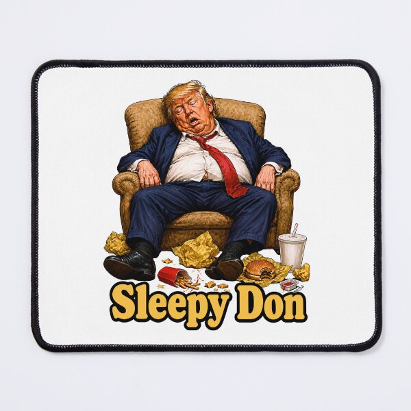 Item preview, Political Satire Prints Featuring Sleepy Donald Trump Humor designed and sold by PinUpPizzazz.