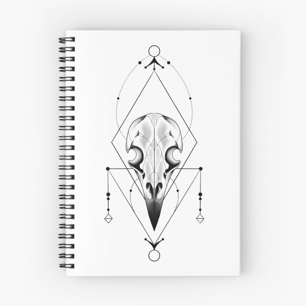 Item preview, Geometric Crow Skull Sacred Geometry Occult Art designed and sold by Salty Psyche.