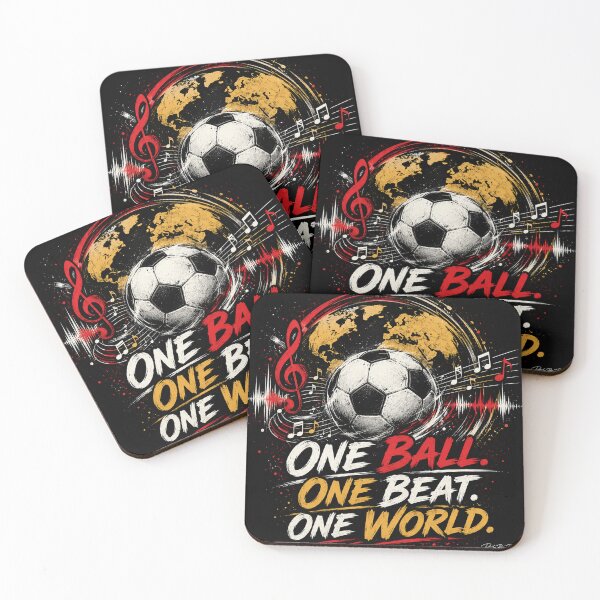 Item preview, One Ball. One Beat. One World. designed and sold by MySheetMusicArt.