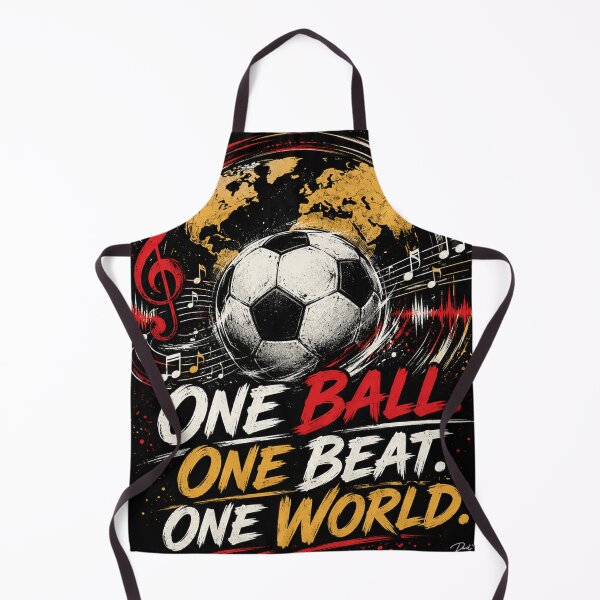 Item preview, One Ball. One Beat. One World. designed and sold by MySheetMusicArt.