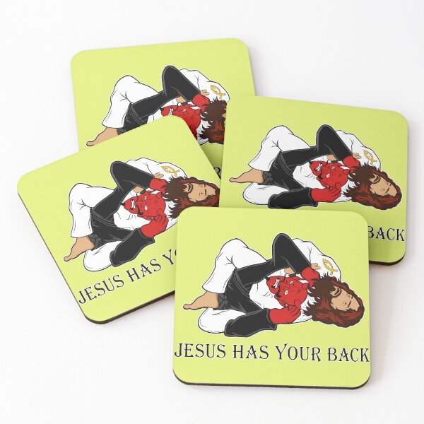 Item preview, Jiu Jitsu Jesus Has Your Back Funny Christian Bjj designed and sold by PastelWingg.