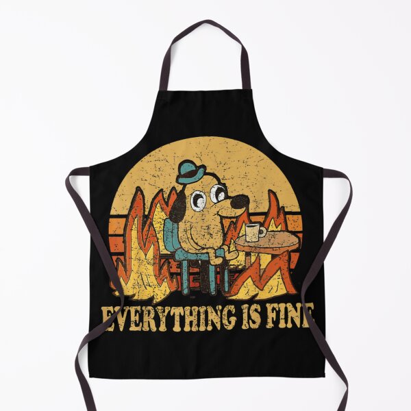 Item preview, Everything Is Fine Funny Dog In Fire Meme Classic T-Shirt designed and sold by Thefreenefnaf.