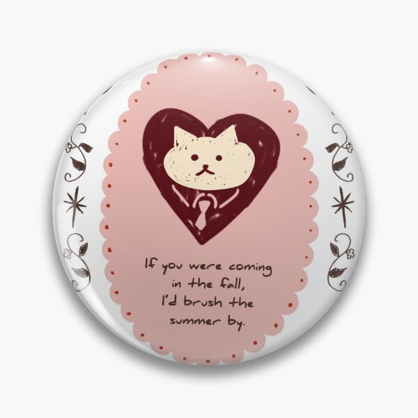 Item preview, Cute Cat in Heart Emily Dickinson Fall Quote designed and sold by RM-Journey.