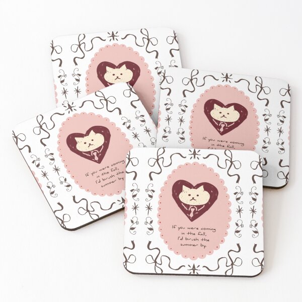 Item preview, Cute Cat in Heart Emily Dickinson Fall Quote designed and sold by RM-Journey.