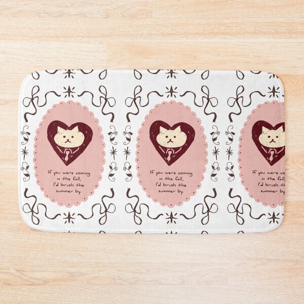 Item preview, Cute Cat in Heart Emily Dickinson Fall Quote designed and sold by RM-Journey.