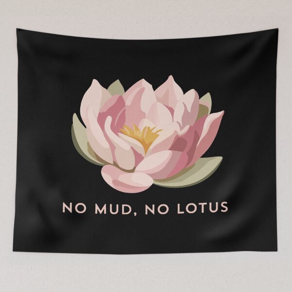 Item preview, Lotus Flower,Zen Meditation, No Mud No Lotus,Yoga designed and sold by PastelWingg.