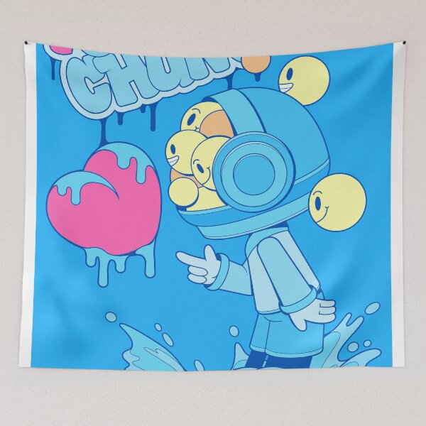 Item preview, Astronaut Character Splashing Next To Melting Heart designed and sold by Lexkon Liu's art.