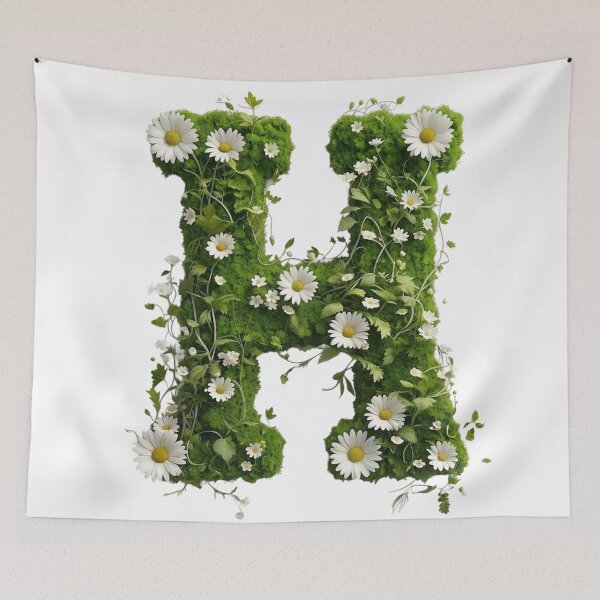 Item preview, Blooming Nature Letter H designed and sold by I-HERE.