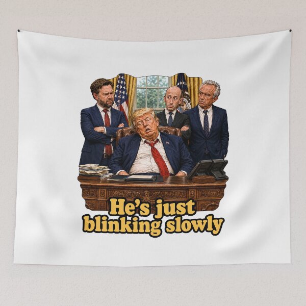 Item preview, Political Satire Prints Featuring Sleepy Donald Trump Humor designed and sold by PinUpPizzazz.