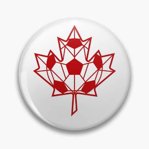 Item preview, Canada Soccer Maple Leaf Geometric Football Fan Gift designed and sold by PictoVibe.