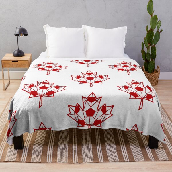 Item preview, Canada Soccer Maple Leaf Geometric Football Fan Gift designed and sold by PictoVibe.