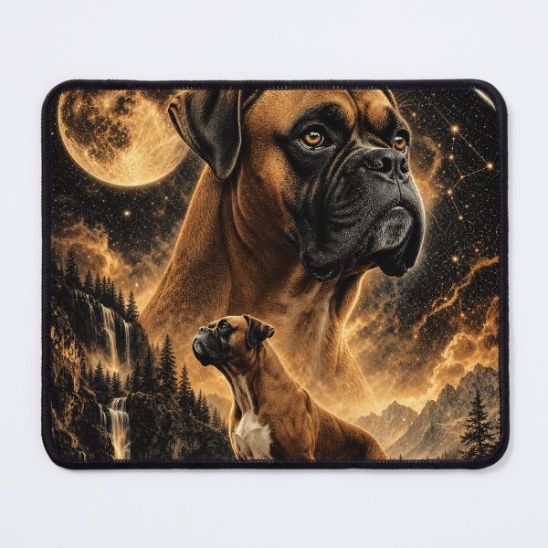 Item preview, Boxer Howling to The Moon Vintage Funny Boxer Dog designed and sold by YourArt7.