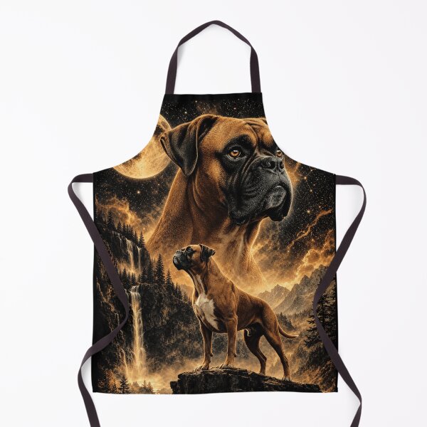 Item preview, Boxer Howling to The Moon Vintage Funny Boxer Dog designed and sold by YourArt7.