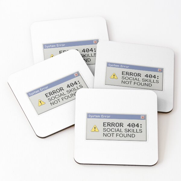 Item preview, Error 404: Social Skills Not Found designed and sold by CtrlZHumor.