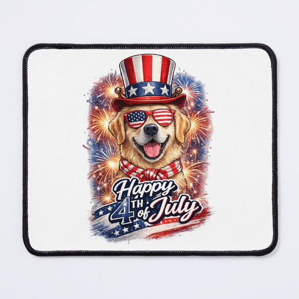 Item preview, Dog Sunglasses flag 4th of July Fireworks designed and sold by QuiteOrbit.