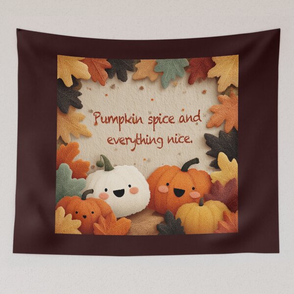Item preview, Cute Pumpkin Spice and Everything Nice Fall designed and sold by colorful-white.