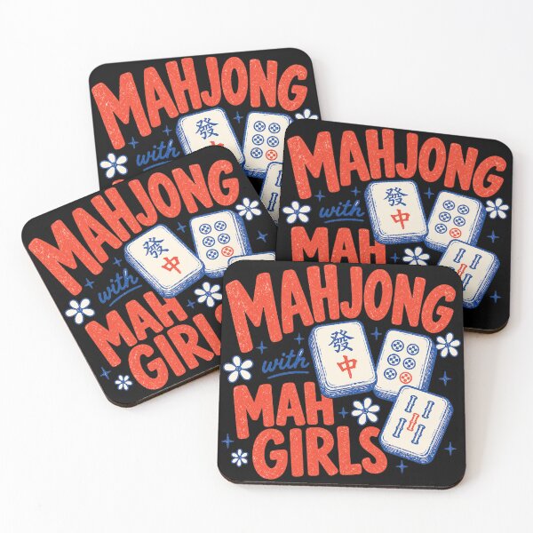 Item preview, Mahjong with Mah Girls, Mahjong Social Club, Funny Mahj designed and sold by PastelWingg.